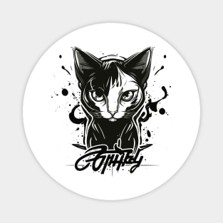 Graffiti Paint Cat Creative Inspiration Magnet